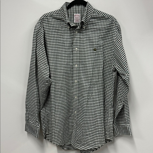 Brooks Brothers Other - Brooks Brothers green and White Checkered Madison Button-Up Shirt M